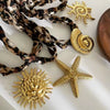 Wholesale Necklace Titanium Steel Leopard Print Animal Zodiac Pendant Electroplated