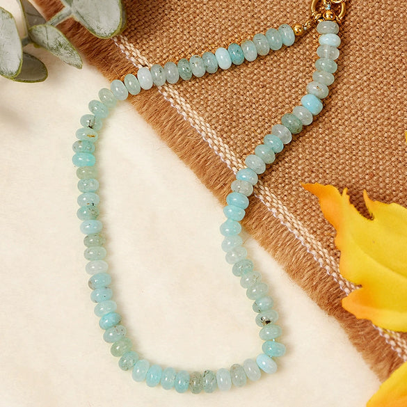 Wholesale Necklace Titanium Steel Natural Crystal Geometric Handmade Female Clavicle Chain
