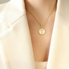 Wholesale Necklace Titanium Steel Personality Letters Design Electroplating