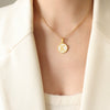 Wholesale Necklace Titanium Steel Personality Letters Design Electroplating
