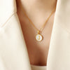 Wholesale Necklace Titanium Steel Personality Letters Design Electroplating