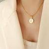Wholesale Necklace Titanium Steel Personality Letters Design Electroplating