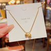 Wholesale Necklace Titanium Steel Petal Pendant Mixed Gem Inlay Inlaid Zircon Women's