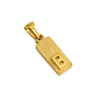 Wholesale Necklace Titanium Steel Rectangular Letter Pendant Electroplating Fashion Design