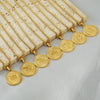 Wholesale Necklace Titanium Steel Square Pearl Chain Constellation Pattern 18K Gold Plated