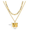 Wholesale Necklace Titanium Steel Stainless Steel Bow Tie Electroplating For Women