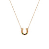 Wholesale Necklace Titanium Steel Stainless Steel Inlaid Zirconium Geometric Rainbow Horseshoe Ushaped Electroplating