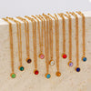 Wholesale Necklace Women's Ins Style Geometric Stainless Steel And Titanium Steel Electroplated Diamondembedded