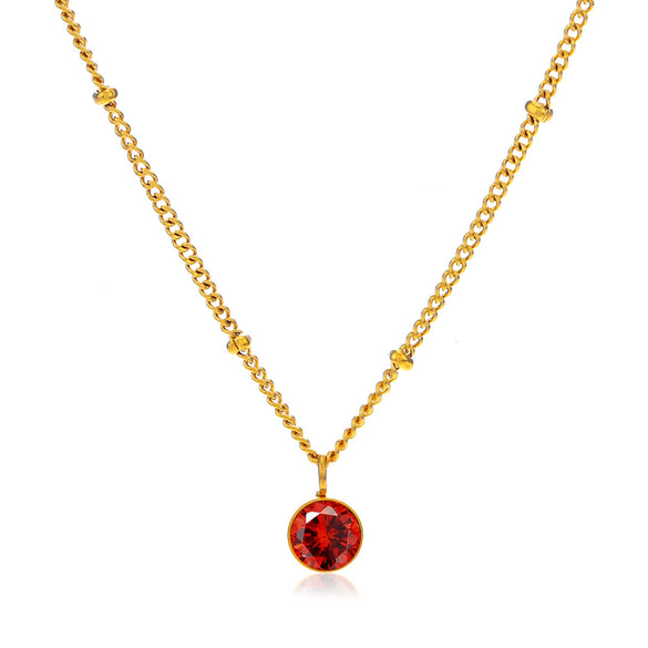 Wholesale Necklace Women's Ins Style Geometric Stainless Steel And Titanium Steel Electroplated Diamondembedded