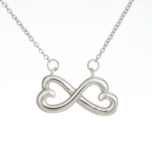 Wholesale Necklace Women's S925 Sterling Silver Infinite Heart Bow Geometric Ochain Electroplated