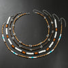 Wholesale Necklace Wood Chip Coconut Shell Splicing Handmade Geometric Style Unisex Stainless Steel O Chain