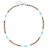 Wholesale Necklace Wood Chip Coconut Shell Splicing Handmade Geometric Style Unisex Stainless Steel O Chain