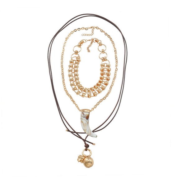 Wholesale Necklace Zinc Alloy Animal Zodiac Geometric Fashion Electroplating Pendant Chain