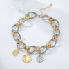 Wholesale Necklace Zinc Alloy Geometric Water Wave Chain Electroplating