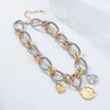 Wholesale Necklace Zinc Alloy Geometric Water Wave Chain Electroplating