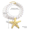 Wholesale Necklace Zinc Alloy Imitation Pearl Vintage Beaded Starfish Conch Retro Geometric Electroplating Women's