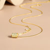 Wholesale Necklace Zircon Roller Pendant 925 Silver Geometric Allmatch Women's Accessories