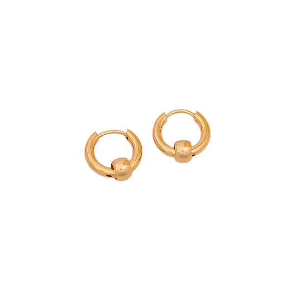 Wholesale Neutral Style Vacuum Plated Cross Titanium Steel And Stainless Steel Earrings For Women