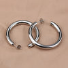 Wholesale New Fashion Simple Hollow Wire U Shape Geometric Electroplated Titanium Steel Earrings For Women
