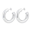Wholesale New Fashion Simple Hollow Wire U Shape Geometric Electroplated Titanium Steel Earrings For Women