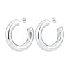 Wholesale New Fashion Simple Hollow Wire U Shape Geometric Electroplated Titanium Steel Earrings For Women