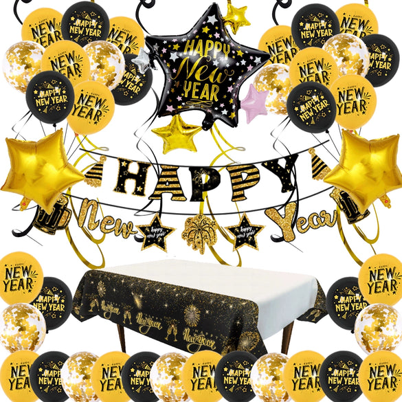 Wholesale New Year Round Aluminum Foil Balloon Decoration Set For Party Celebrations And Event Decor