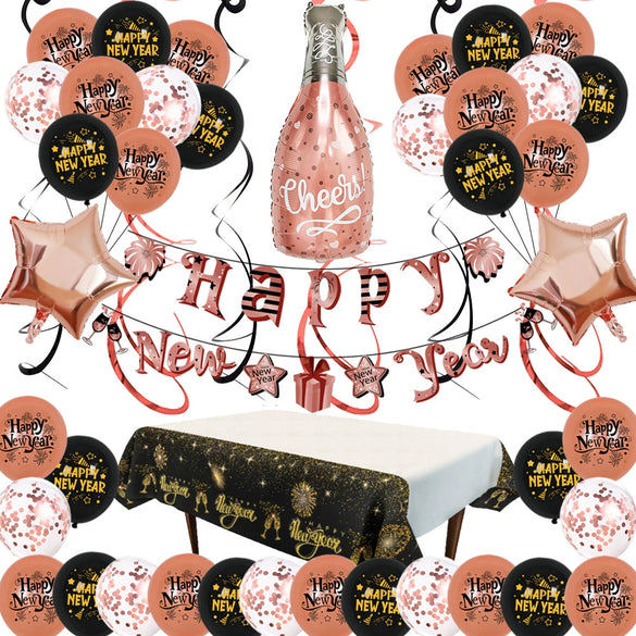 Wholesale New Year Round Aluminum Foil Balloon Decoration Set For Party Celebrations And Event Decor