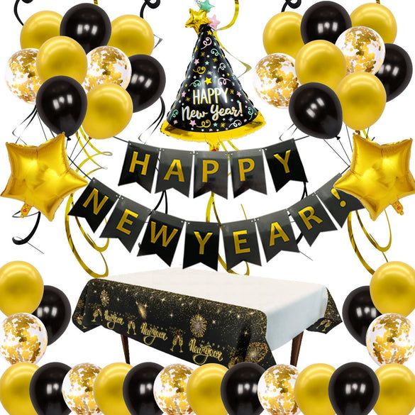 Wholesale New Year Round Aluminum Foil Balloon Decoration Set For Party Celebrations And Event Decor