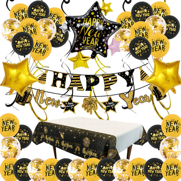 Wholesale New Year Round Aluminum Foil Balloon Decoration Set For Party Celebrations And Event Decor