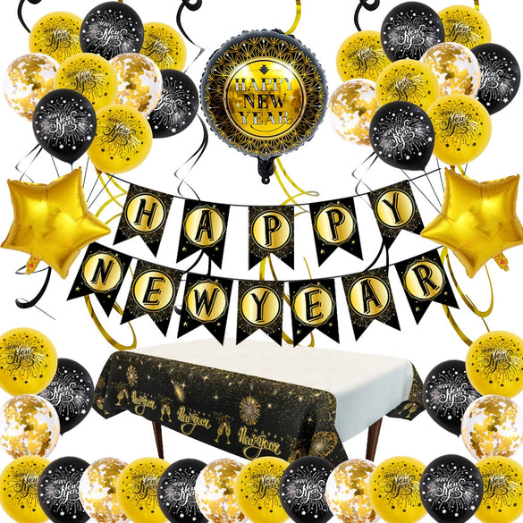 Wholesale New Year Round Aluminum Foil Balloon Decoration Set For Party Celebrations And Event Decor