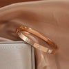 Wholesale Niche Design Diamond Buckle Bracelet In 18K Rose Gold Plated Titanium Steel