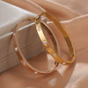 Wholesale Niche Design Diamond Buckle Bracelet In 18K Rose Gold Plated Titanium Steel