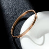 Wholesale Niche Design Diamond Buckle Bracelet In 18K Rose Gold Plated Titanium Steel