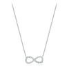 Wholesale Niche Design Diamond Mobius 925 Sterling Silver Necklace For Women
