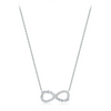 Wholesale Niche Design Diamond Mobius 925 Sterling Silver Necklace For Women