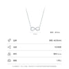 Wholesale Niche Design Diamond Mobius 925 Sterling Silver Necklace For Women