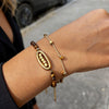 Wholesale Niche Design Geometric Stainless Steel Beaded Stackable Unisex And Women's Bracelet