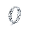 Wholesale Niche Design S925 Silver Lucky Leaf Pattern Women's Jewelry Set Ring Earrings With Seiko Craftsmanship