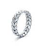 Wholesale Niche Design S925 Silver Lucky Leaf Pattern Women's Jewelry Set Ring Earrings With Seiko Craftsmanship