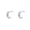 Wholesale Niche Design S925 Silver Lucky Leaf Pattern Women's Jewelry Set Ring Earrings With Seiko Craftsmanship