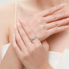 Wholesale Niche Design S925 Silver Lucky Leaf Pattern Women's Jewelry Set Ring Earrings With Seiko Craftsmanship