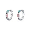 Wholesale Niche Design S925 Sterling Silver Geometric Dripping Glue Earring