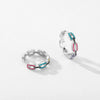 Wholesale Niche Design S925 Sterling Silver Geometric Dripping Glue Earring