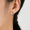 Wholesale Niche Design S925 Sterling Silver Geometric Dripping Glue Earring