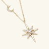 Wholesale Niche Design Star Moissanite S925 Sterling Silver Pendant Necklace With Electroplating And Ochain For Women