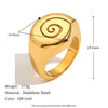 Wholesale Niche Design Women's White Diamond Flower Geometric Stainless Steel 18K Gold Plated Bracelet And Conch Double Knot Ring With Electroplating