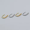 Wholesale Niche Diamond Ear Studs 925 Silver Ins Zircon Geometric Style Electroplated Women's Earrings
