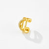 Wholesale Niche Ear Less S925 Sterling Silver Ear Clip Earrings With U Shape Styling And Electroplating For Women
