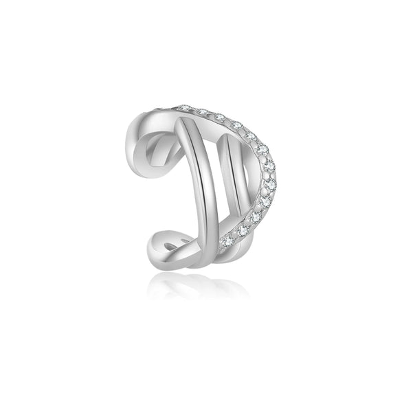 Wholesale Niche Ear Less S925 Sterling Silver Ear Clip Earrings With U Shape Styling And Electroplating For Women