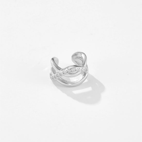 Wholesale Niche Ear Less S925 Sterling Silver Ear Clip Earrings With U Shape Styling And Electroplating For Women